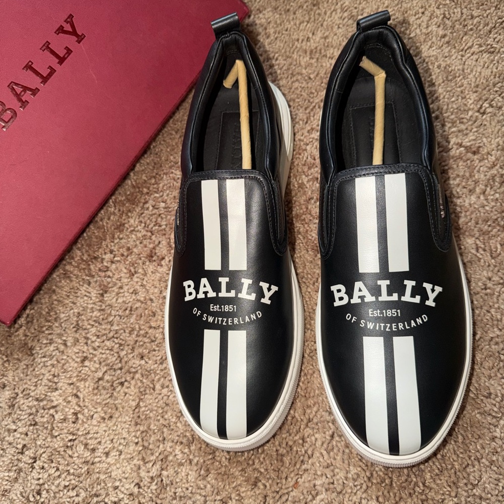 Bally Black and White Men's Sneakers